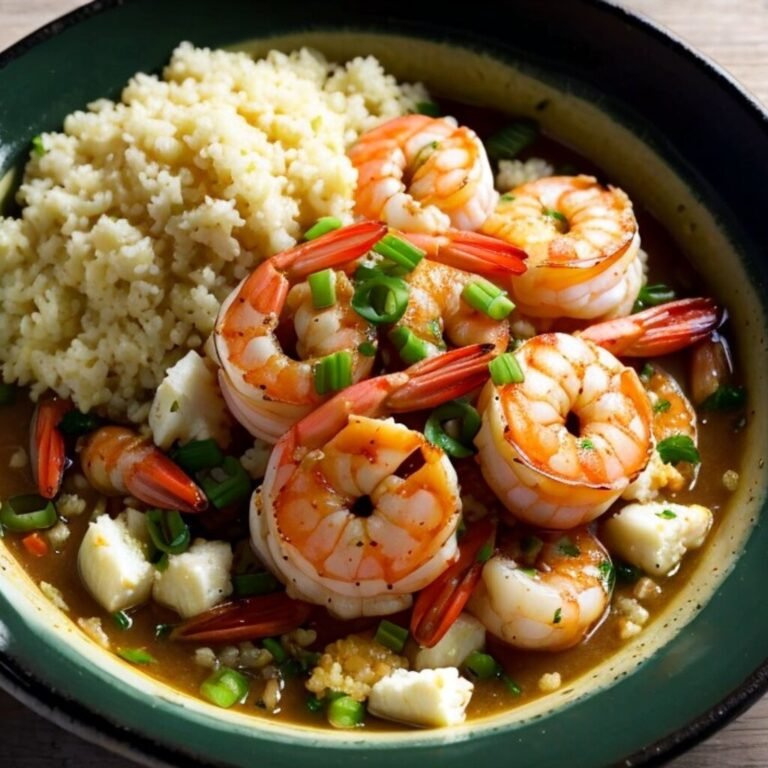 LemonGarlicButterShrimpwithCauliflowerRice-ezgif