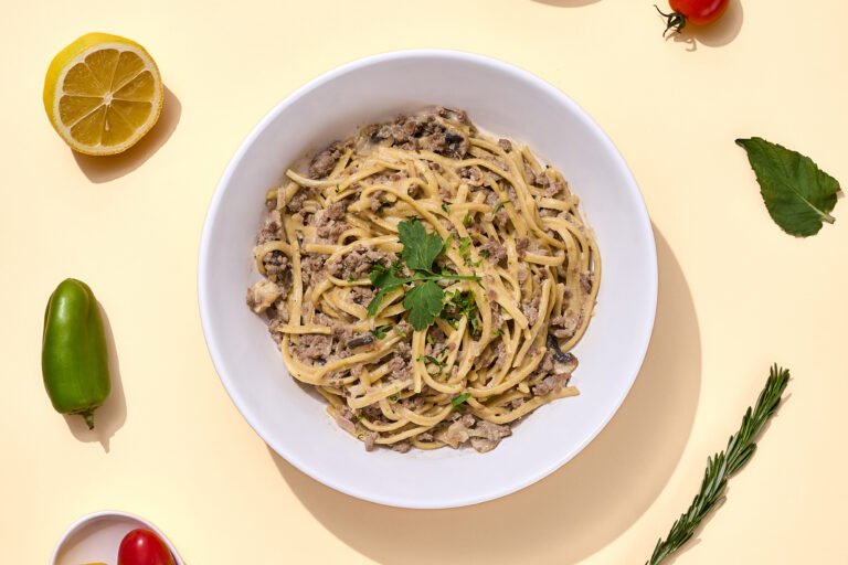 Mushroom magic beef stroganoff