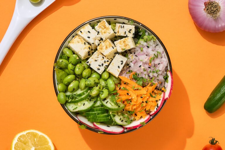 Tofu Edamame Salad