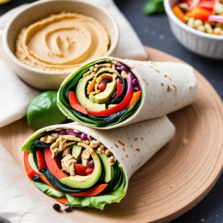 vegge wrap humus